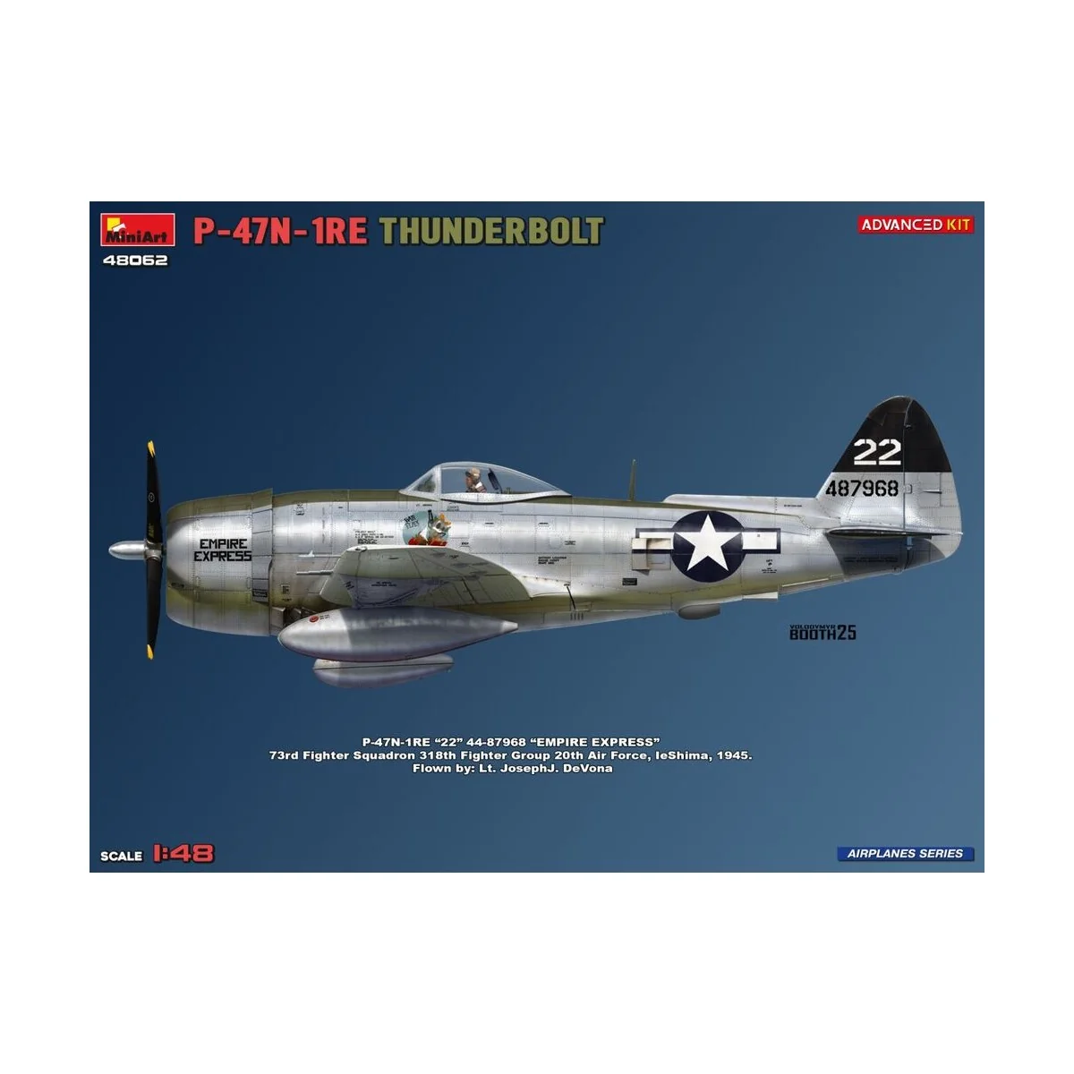P-47N-1RE Thunderbolt. Advanced Kit, 1/48 - MiniArt 48062