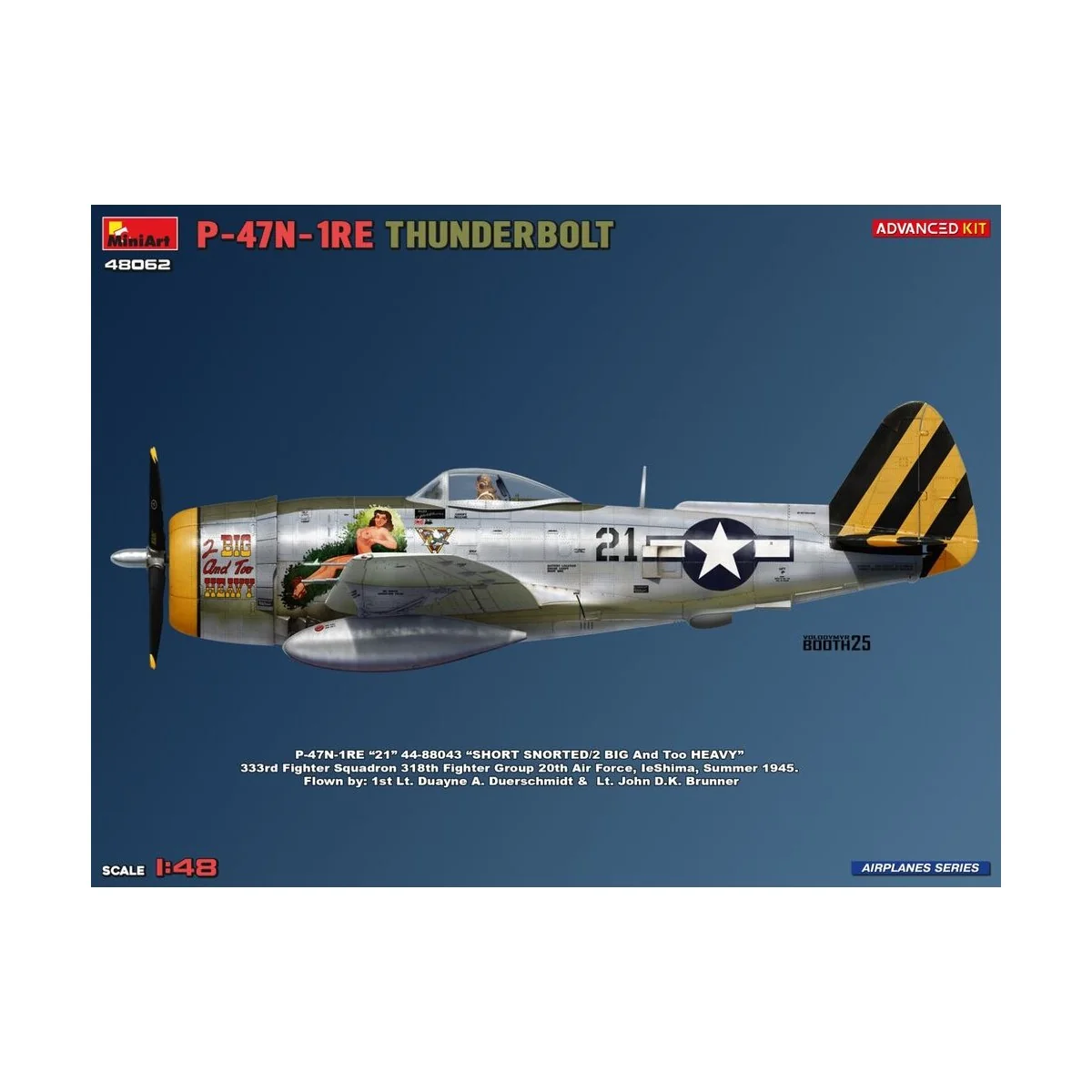 P-47N-1RE Thunderbolt. Advanced Kit, 1/48 - MiniArt 48062