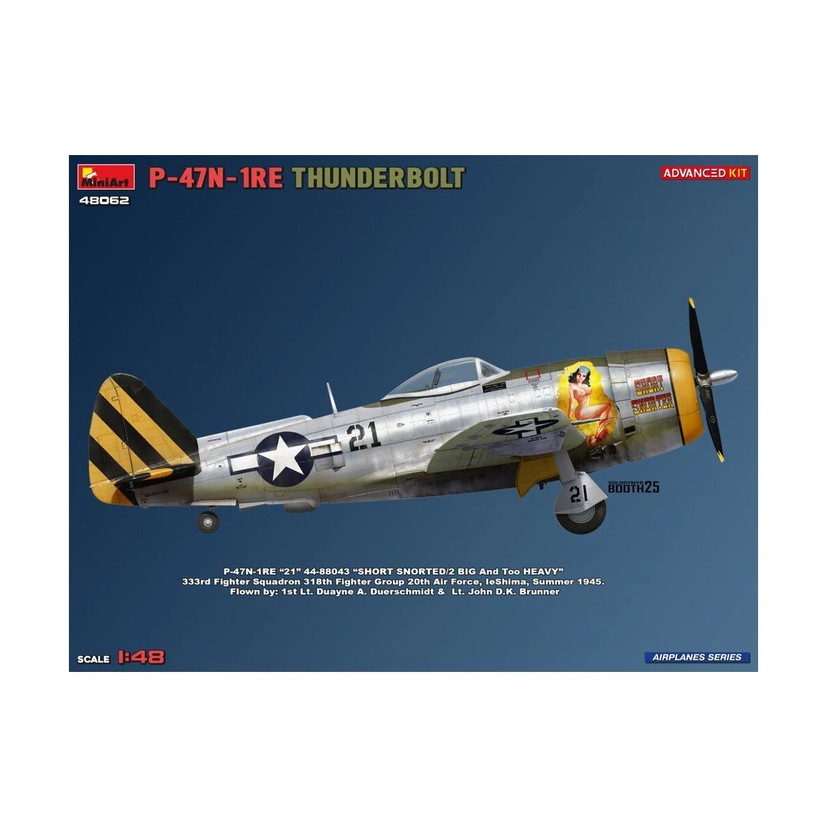 P-47N-1RE Thunderbolt. Advanced Kit, 1/48 - MiniArt 48062