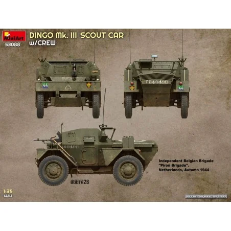 Dingo Mk. III Scout Car w/ Crew, 1/35 - MiniArt 53088