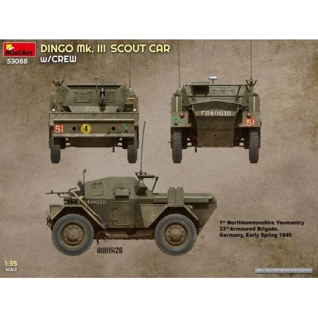 Dingo Mk. III Scout Car w/ Crew, 1/35 - MiniArt 53088