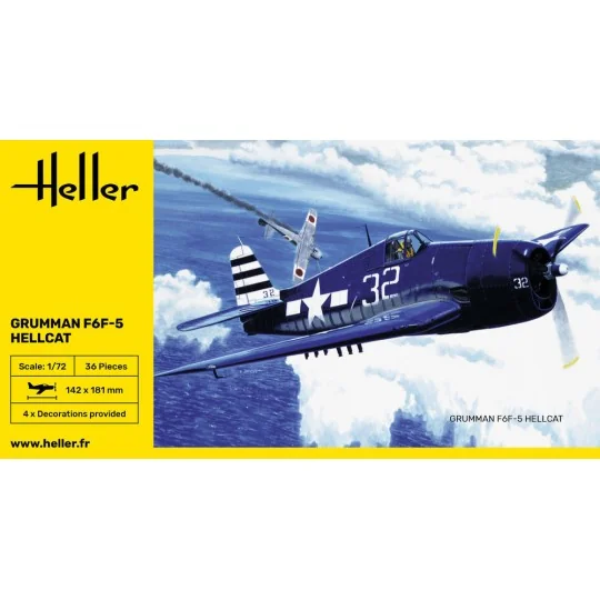 F6F Hellcat, 1/72 - Heller 80272 F6F Hellcat, 1/72 - Heller 80272