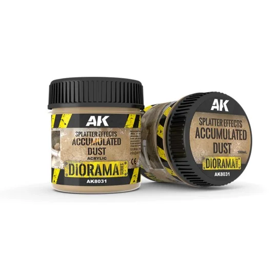 SPLATTER EFFECTS ACCUMULATED DUST - 100ml (Acrylic) - AK Interactiv...