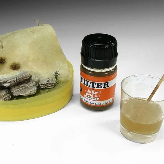 RESIN WATER 2-COMPONENTS EPOXY RESIN - 375ml - AK Interactive AK8043