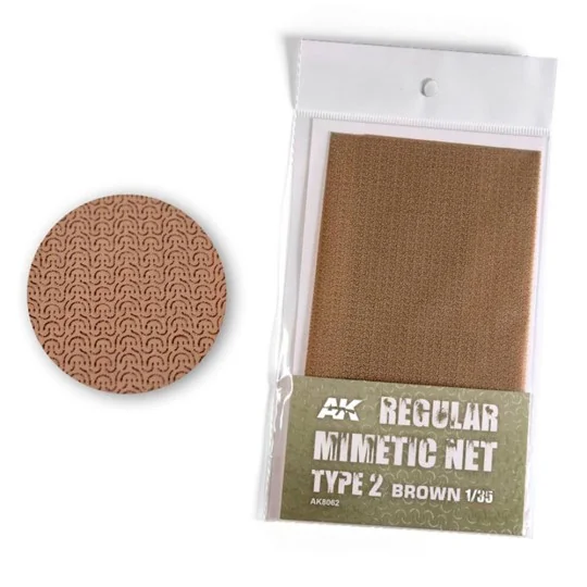REGULAR CAMOUFLAGE NET Type 2 BROWN - AK Interactive AK8062