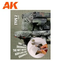 REGULAR CAMOUFLAGE NET Type 2 BROWN - AK Interactive AK8062 2