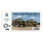 URAL 4320 3D FLAT TIRE×4, 1/48 - Toucan Model TC3D016