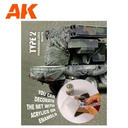 REGULAR CAMOUFLAGE NETType 2 PERSONALIZED WHITE - AK Interactive AK... 2