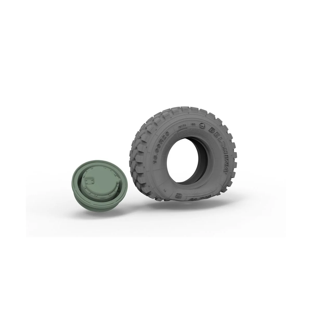 VPK-7289 BUMERANG IFV 3D flat tire×4, 1/35 - Toucan Model TC3D014
