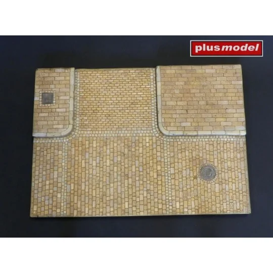 Display base – Cobblestone street intersection, 1/35 - Plus model 619