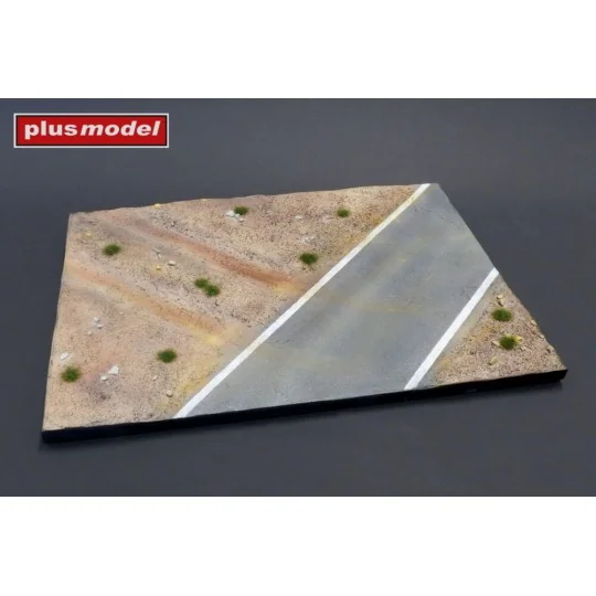 Display base - Cobblestone street wit tram tracks, 1/35 - Plus mode...
