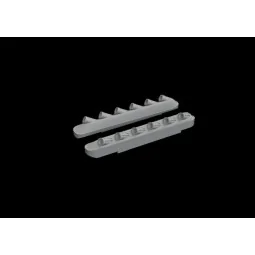 P-51B/C exhausts w/ fairings LööKplus for Arma Hobby, 1/72 - Eduard...