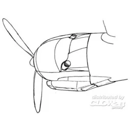 Engine cowling for L 1049 Constelation, 1/72 - Plus model AL7009 2