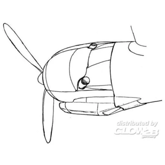 Engine cowling for L 1049 Constelation, 1/72 - Plus model AL7009