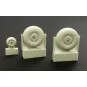 C-47 Skytrain wheels with cover, 1/72 - Plus model AL7044