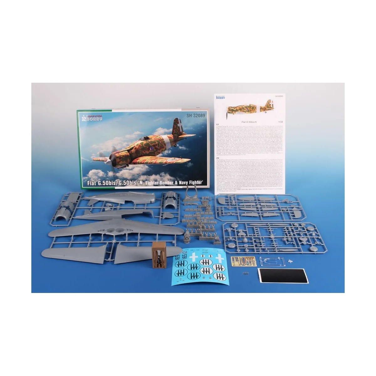Fiat G.50bis/G.50bis/N ‘Fighter-Bomber & Navy Fighter’, 1/32 - Spec...