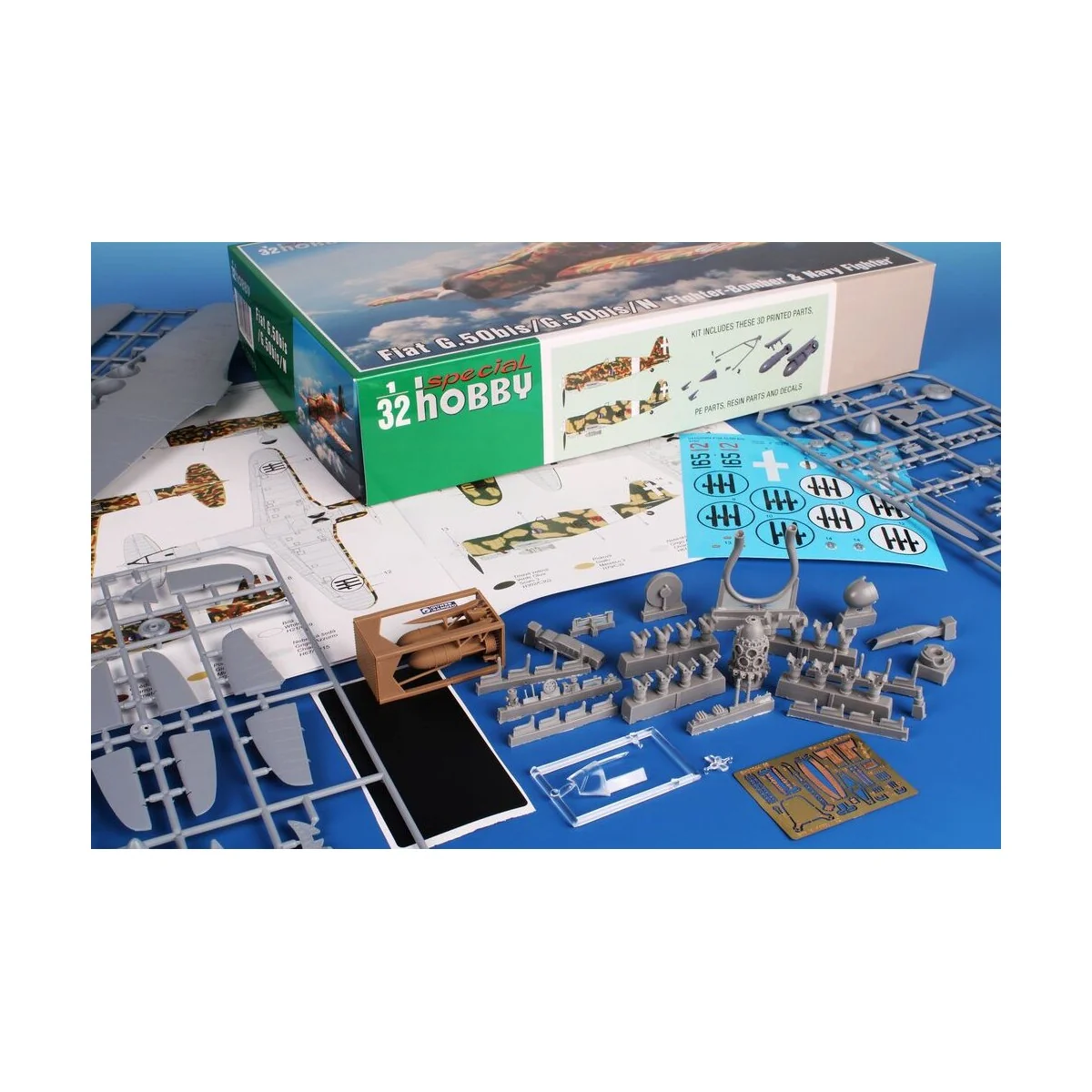 Fiat G.50bis/G.50bis/N ‘Fighter-Bomber & Navy Fighter’, 1/32 - Spec...