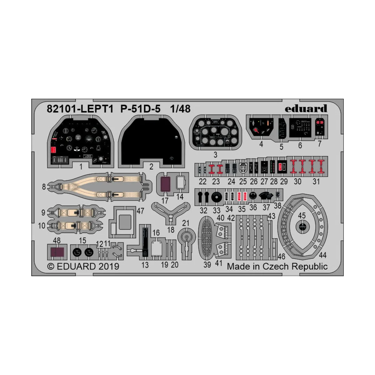 P-51D-5 Mustang 1/48 - Eduard Plastic Kits 82101