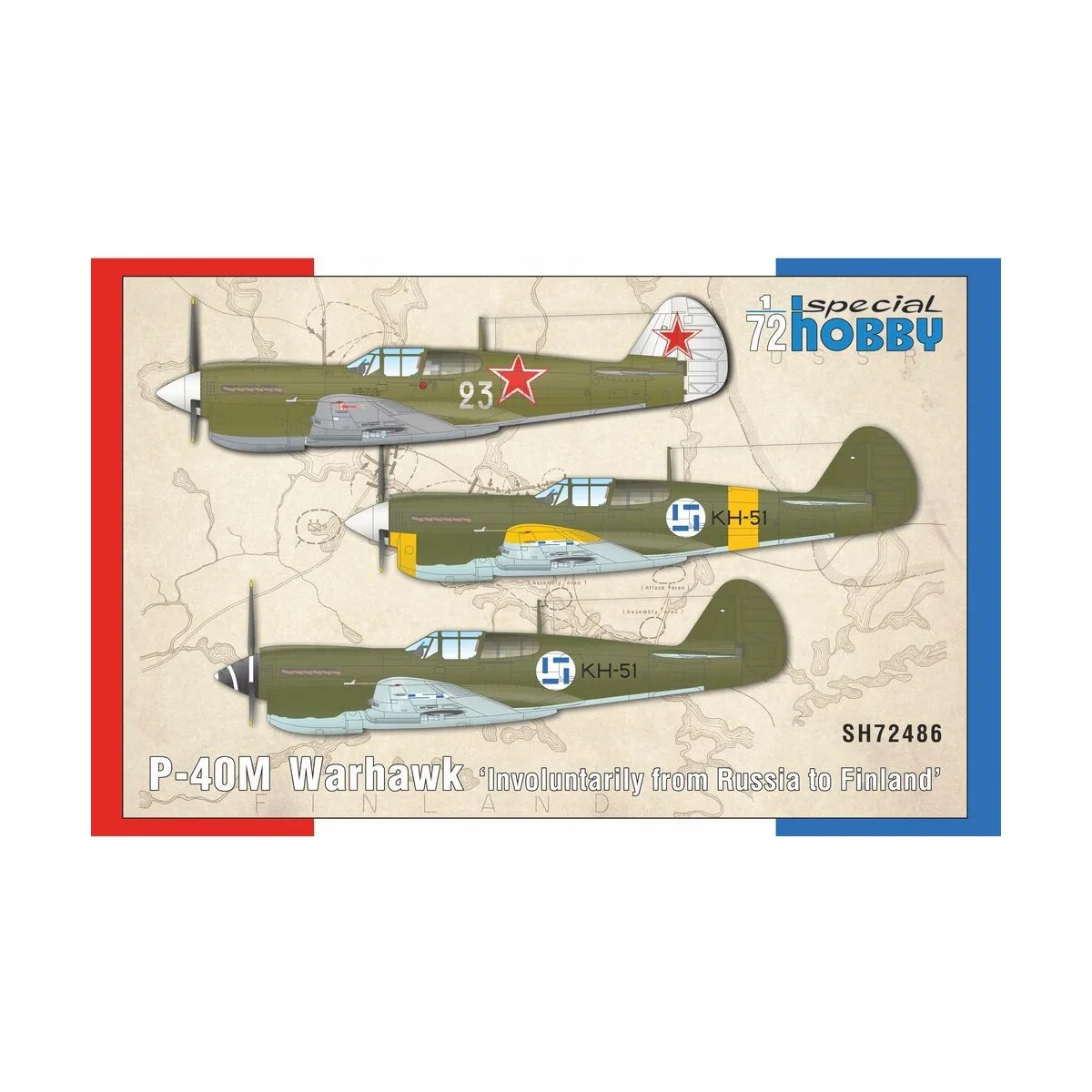 P-40M Warhawk ‘Involuntarily from Russia to Finland’, 1/72 - Specia...