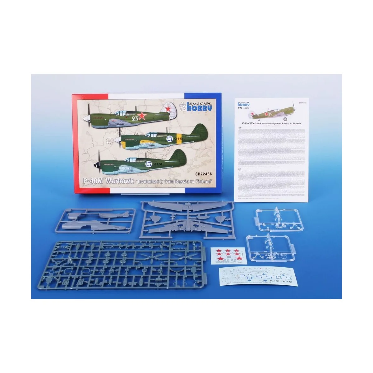 P-40M Warhawk ‘Involuntarily from Russia to Finland’, 1/72 - Specia...