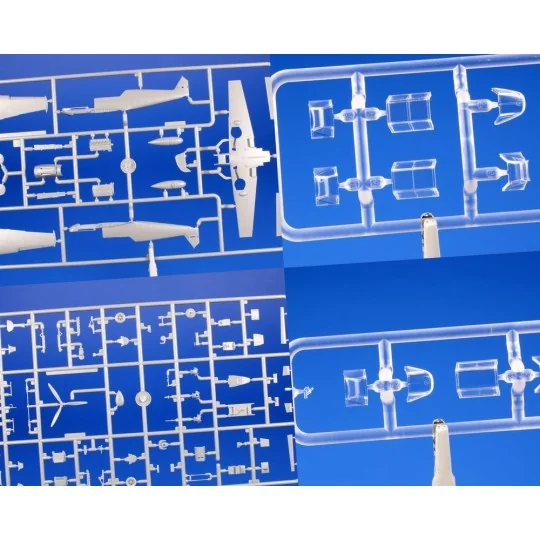 Messerschmitt Bf 109E-3 / Simple Set, 1/72 - Special Hobby 100-SS018