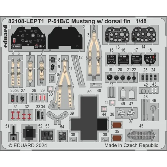 P-51B/C Mustang w/ dorsal fin EDUARD-PROFIPACK, 1/48 - Eduard Plast... P-51B/C Mustang w/ dorsal fin EDUARD-PROFIPACK, 1/48 - Eduard Plast...