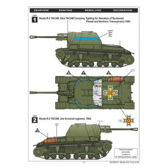 R-2 TACAM "Romanian Tank Destroyer", 1/35 - Special Hobby 100-SA35003
