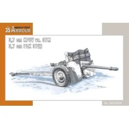 kanon 3, 7cm KPUV vz.37cm Pak M 37 (t), 1/35 - Special Hobby 100-SA...