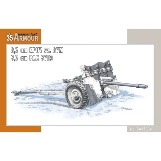 kanon 3, 7cm KPUV vz.37cm Pak M 37 (t), 1/35 - Special Hobby 100-SA...