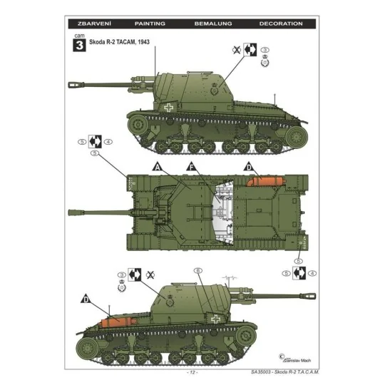 R-2 TACAM "Romanian Tank Destroyer", 1/35 - Special Hobby 100-SA35003
