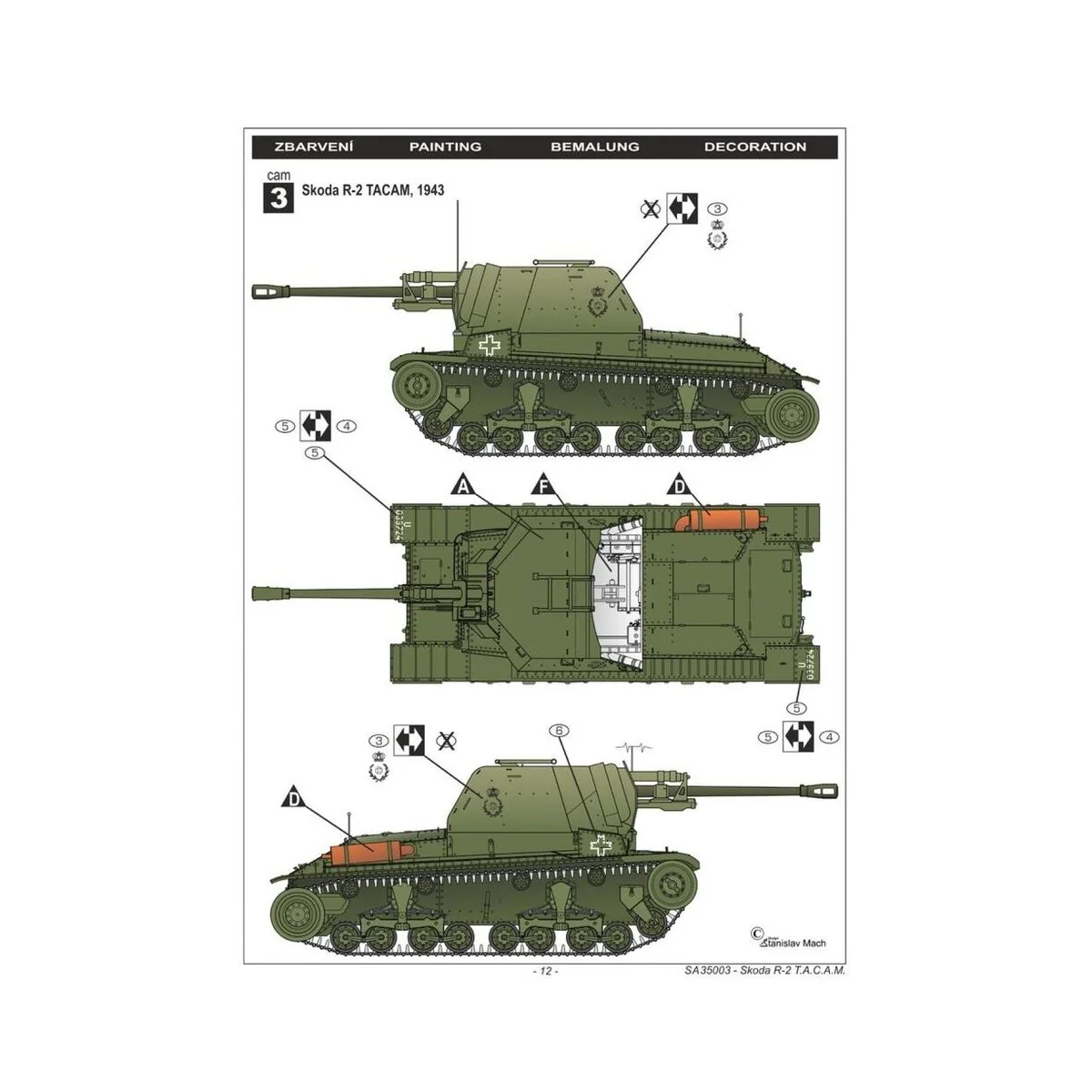 R-2 TACAM "Romanian Tank Destroyer", 1/35 - Special Hobby 100-SA35003
