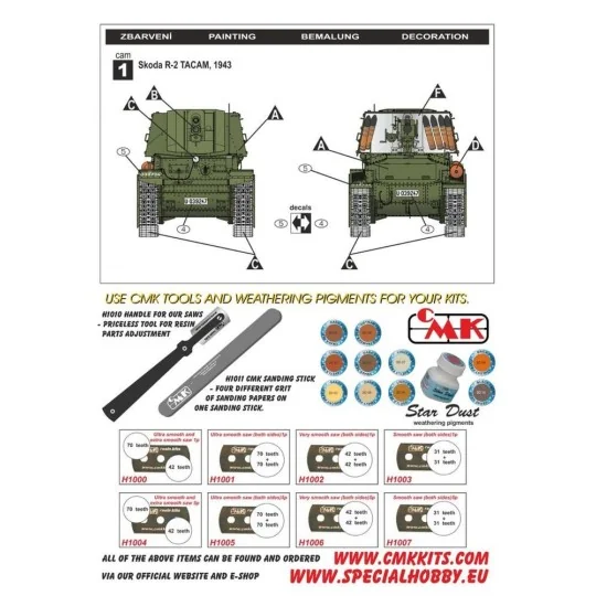 R-2 TACAM "Romanian Tank Destroyer", 1/35 - Special Hobby 100-SA35003