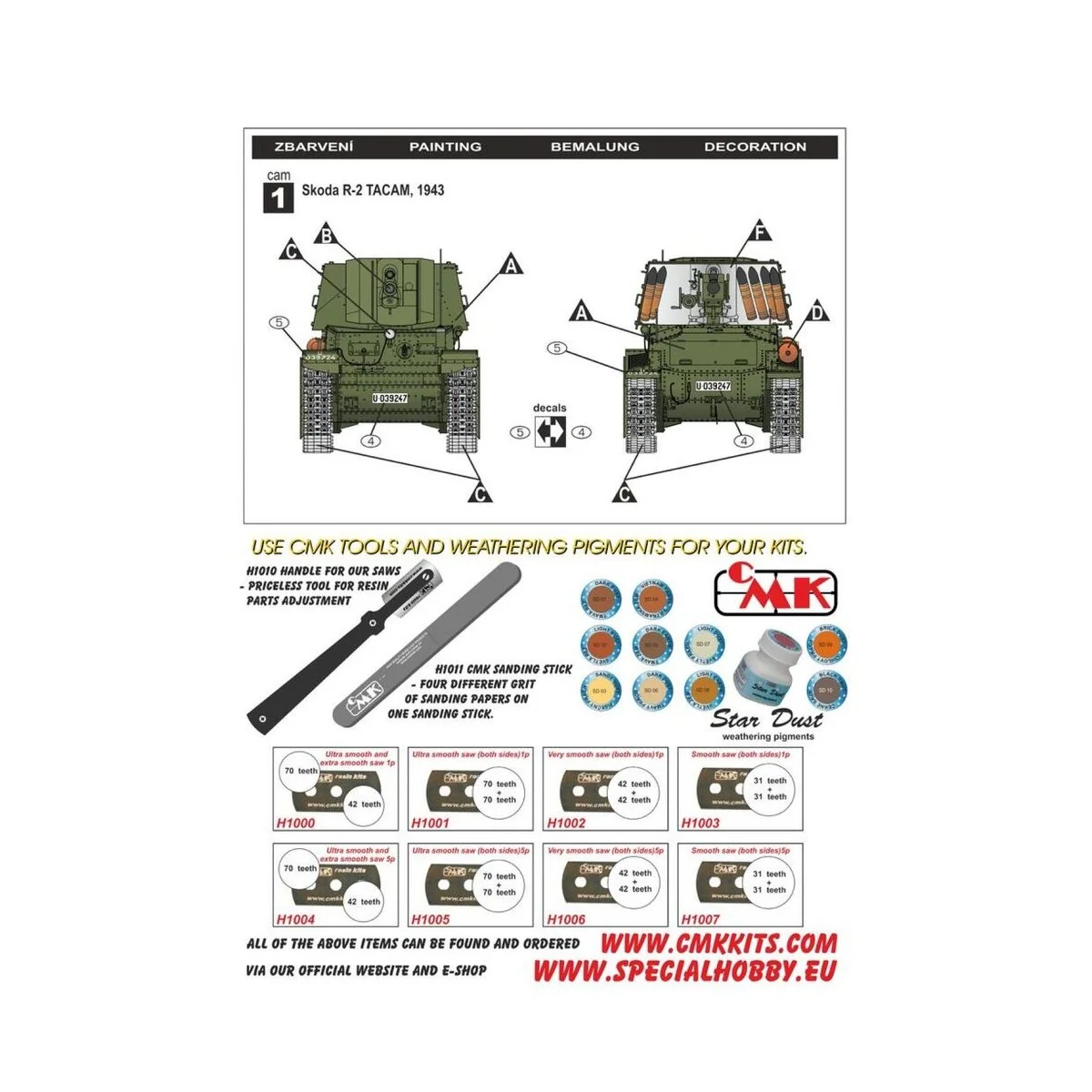 R-2 TACAM "Romanian Tank Destroyer", 1/35 - Special Hobby 100-SA35003