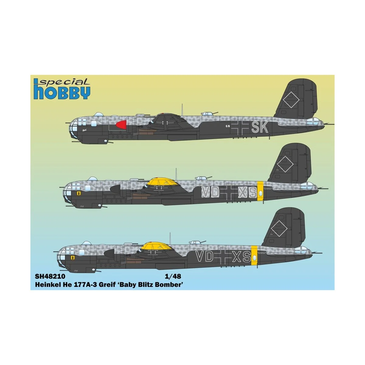 Heinkel He 177A-3 Greif, 1/48 - Special Hobby 100-SH48210