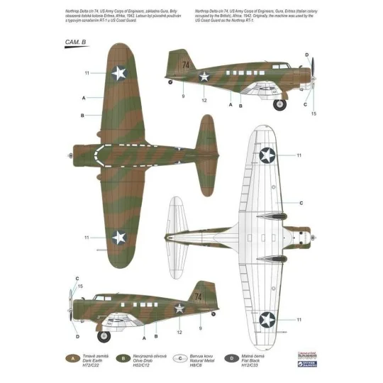 Delta 1D/E US Transport plane, 1/72 - Special Hobby 100-SH72329