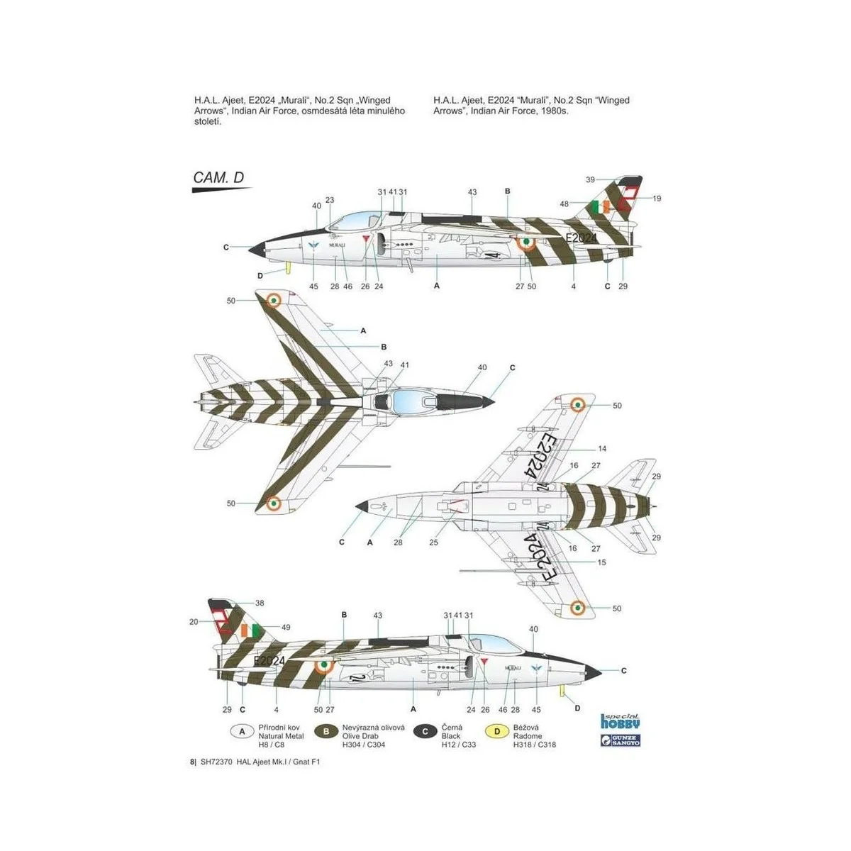 Ajeet Mk.I"Indian Light Fighter", 1/72 - Special Hobby 100-SH72370