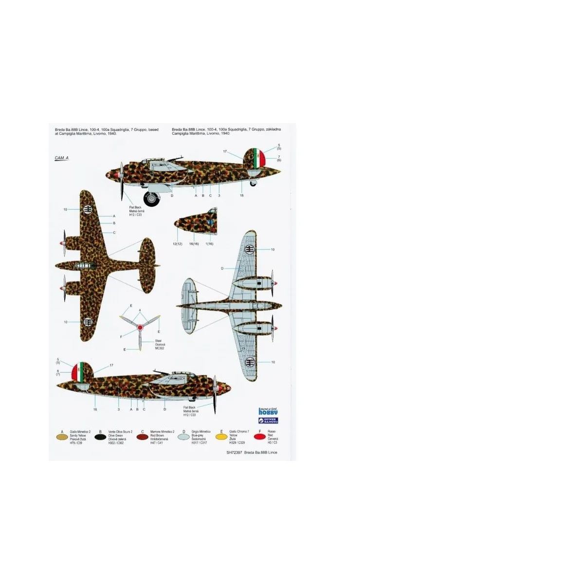 Breda Ba.88B Lince, 1/72 - Special Hobby 100-SH72397