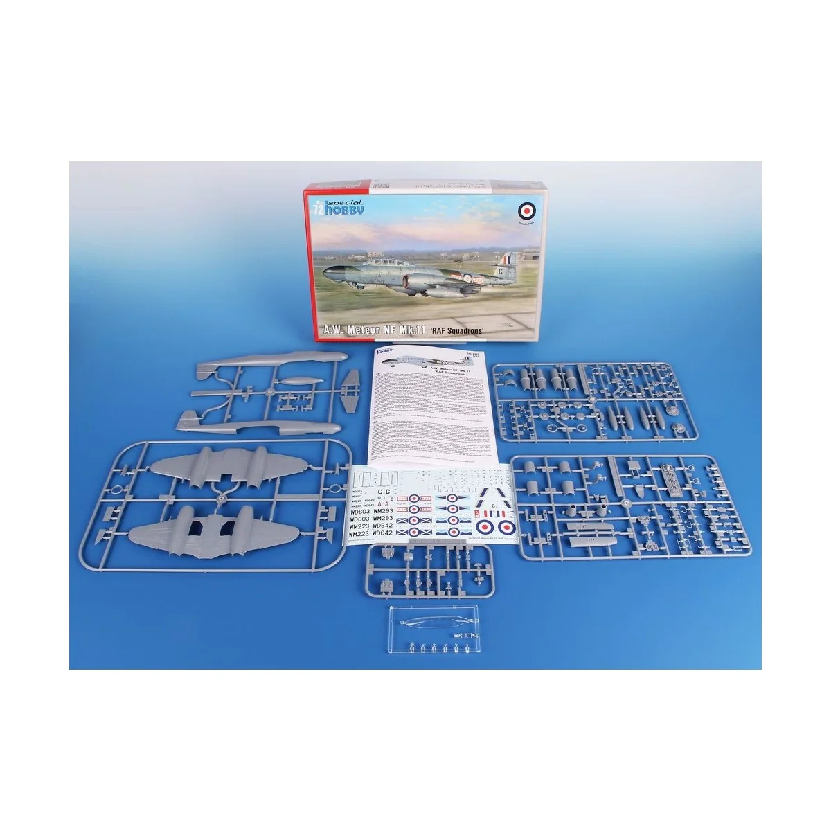 A.W. Meteor NF Mk.11 RAF Squardrons, 1/72 - Special Hobby 100-SH72437