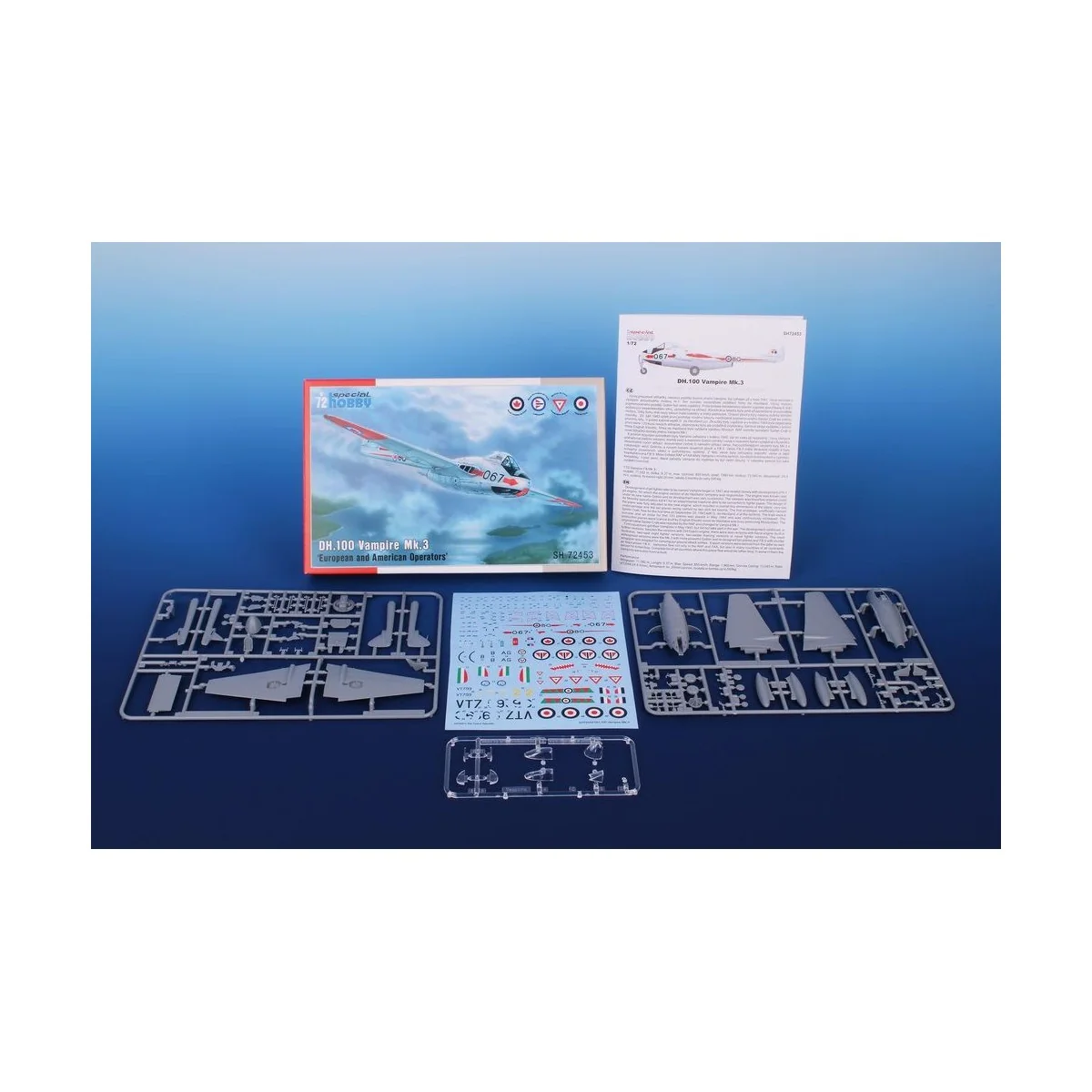 DH.100 Vampire Mk.3 European and American Operators, 1/72 - Special...