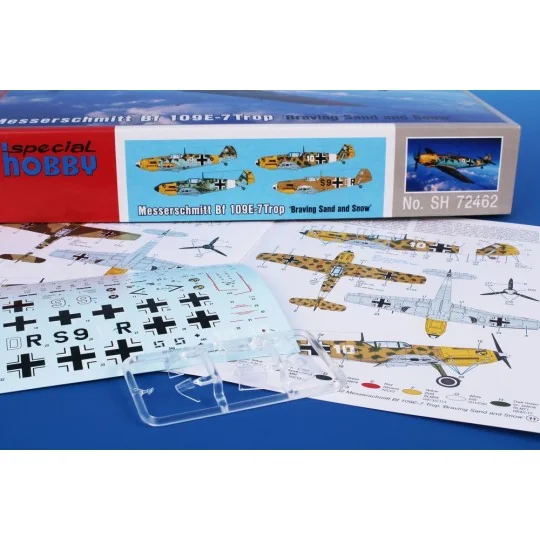 Messerschmitt Bf 109E-7Trop Braving Sand and Snow, 1/72 - Special H...
