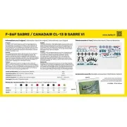 F-86F Sabre / Canadair CL-13 B Sabre VI - Heller 80277