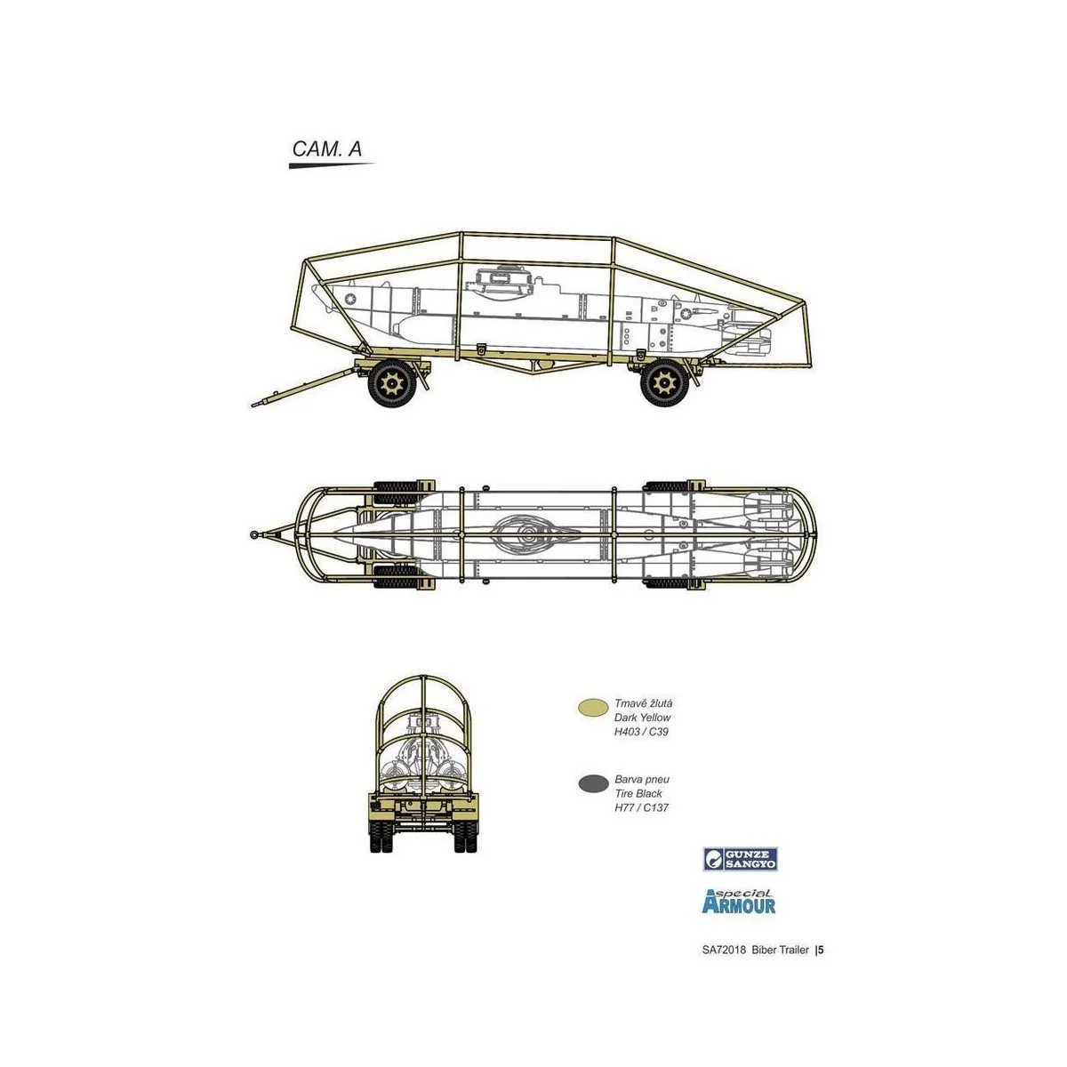 Biber Trailer, 1/72 - Special Hobby 100-SA72018
