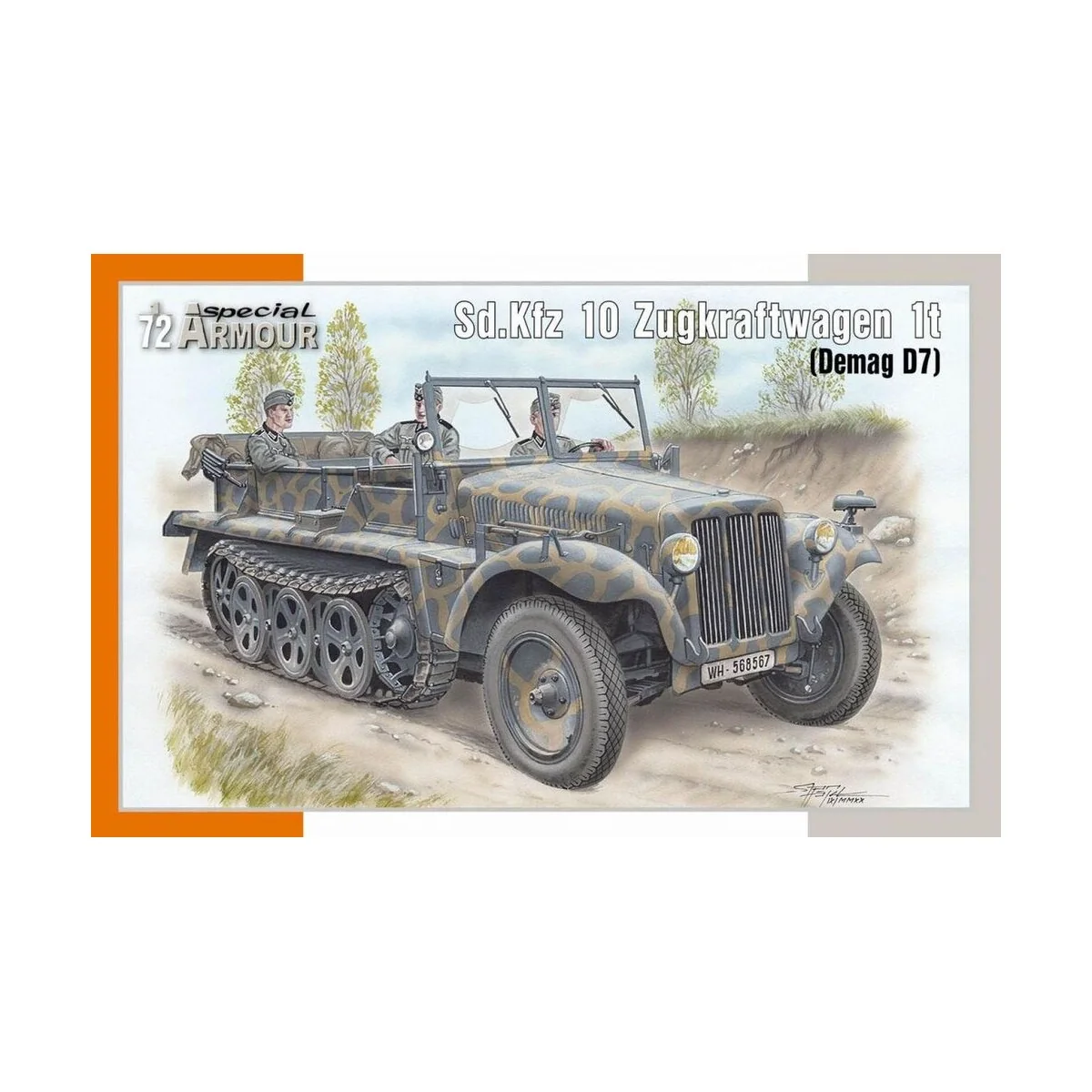 Sd.Kfz 10 Zugkraftwagen 1t (Demag D7), 1/72 - Special Hobby 100-SA7...
