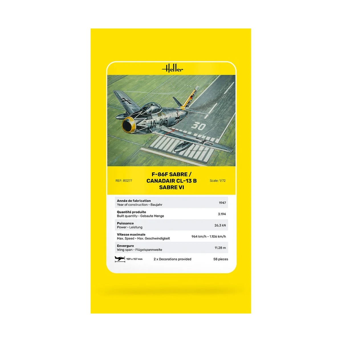 F-86F Sabre / Canadair CL-13 B Sabre VI - Heller 80277