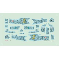 Bf 109E-4 German Ace H. Wick Decal Motley Camo, 1/72 - MPM 100-K72031