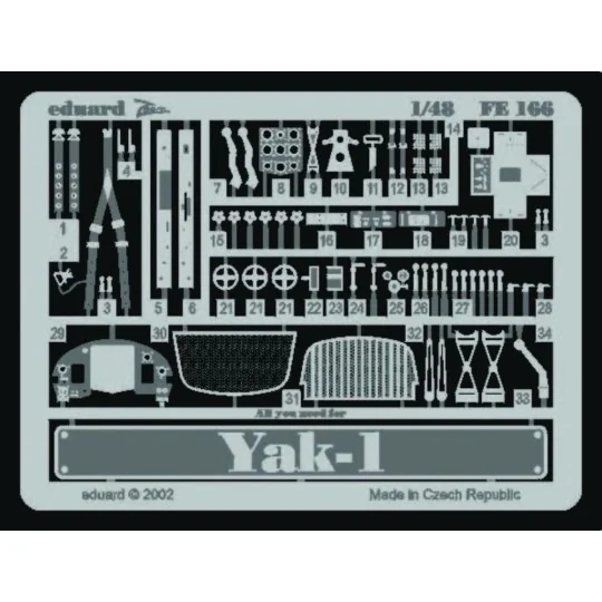 Yak-1, 1/48 - Eduard Accessories FE166