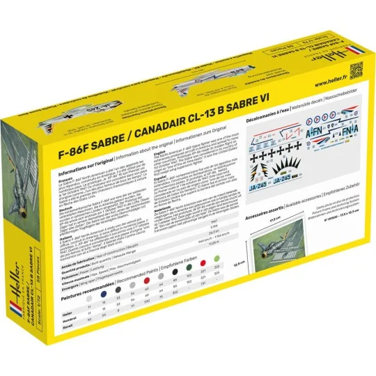 F-86F Sabre / Canadair CL-13 B Sabre VI, 1/72 - Heller 80277