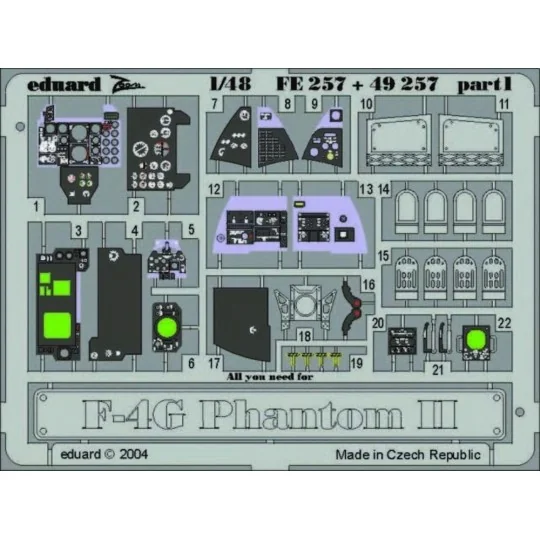 F-4G Phantom II, 1/48 - Eduard Accessories FE257