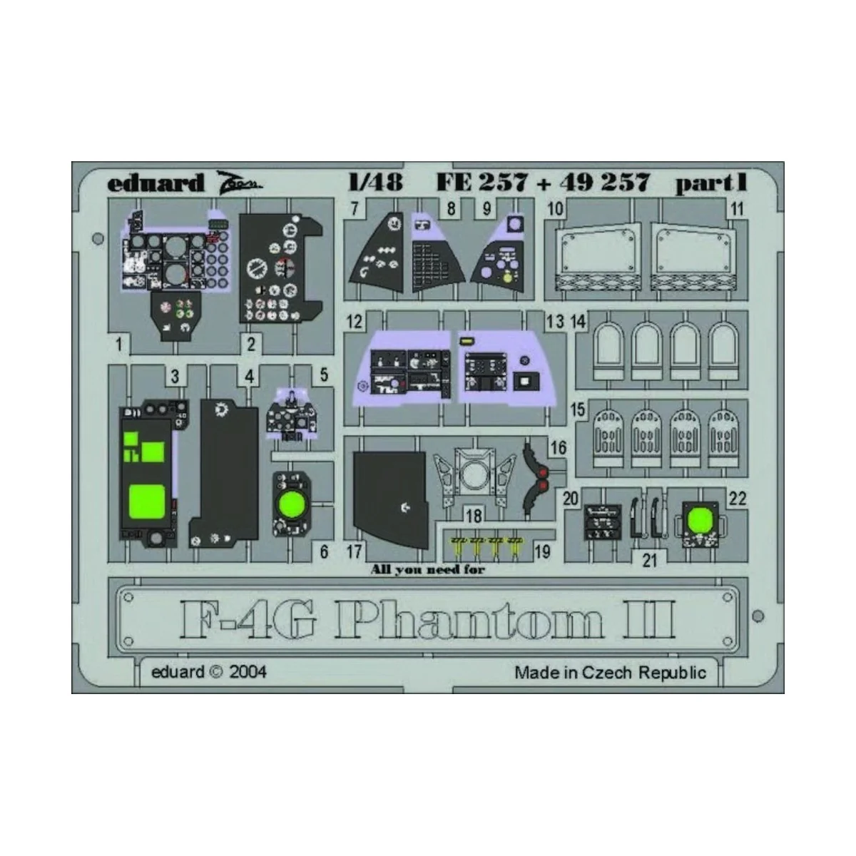 F-4G Phantom II, 1/48 - Eduard Accessories FE257