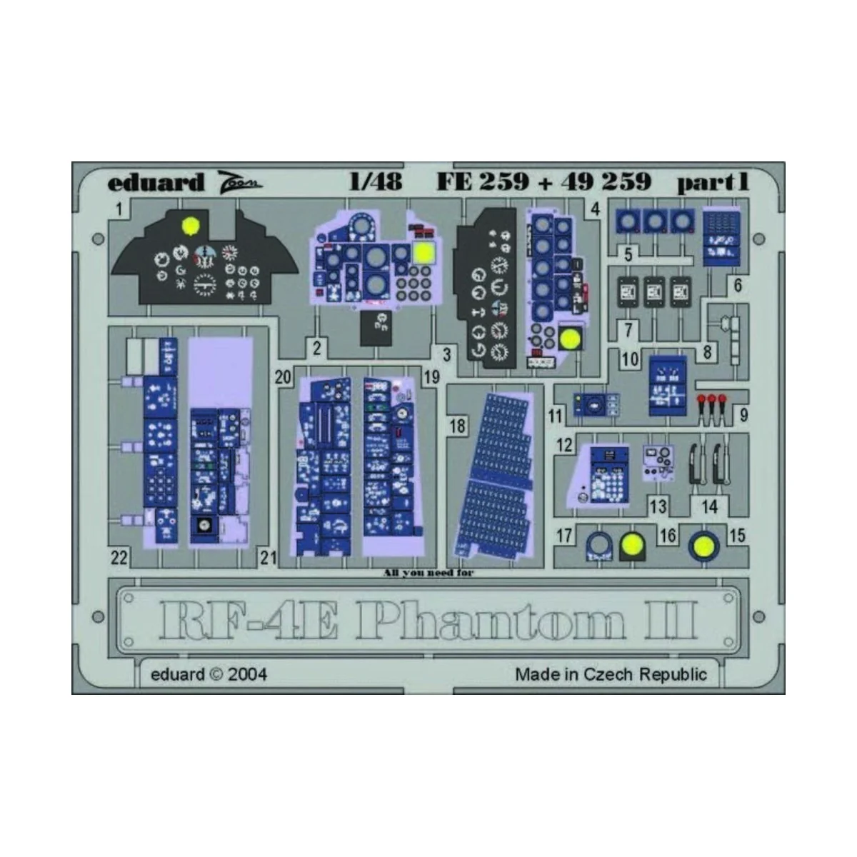 RF-4E Phantom II, 1/48 - Eduard Accessories FE259